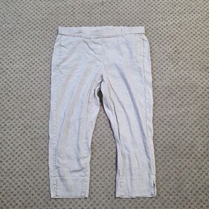 J. Jill Cream Linen Stretch Pants